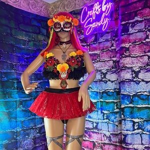 Dia de Los Muertos Bralette